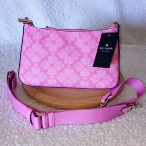 Kate Spade Pink Floral Women's Bag; 2in1; NWT